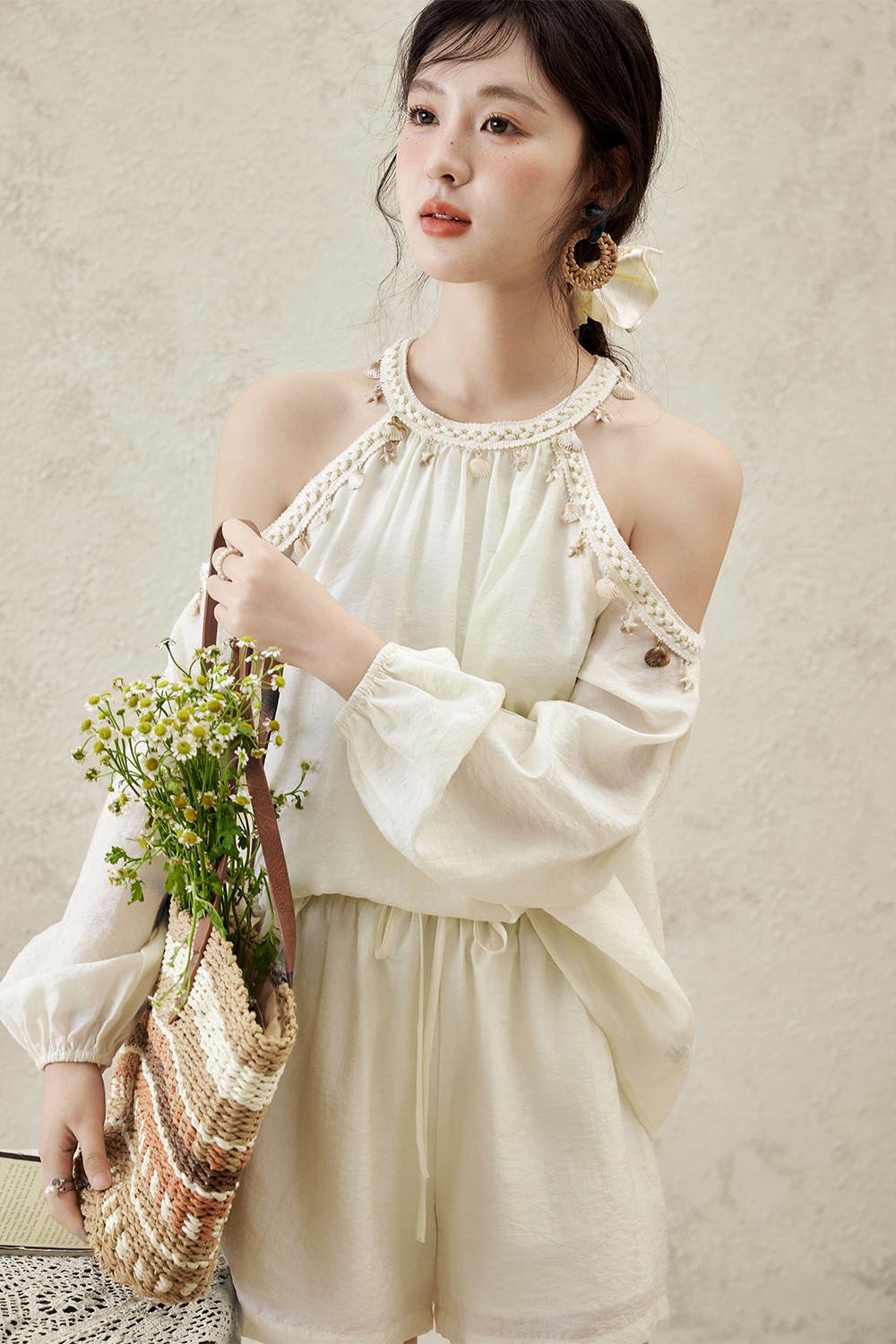 Blouse and Shorts Set