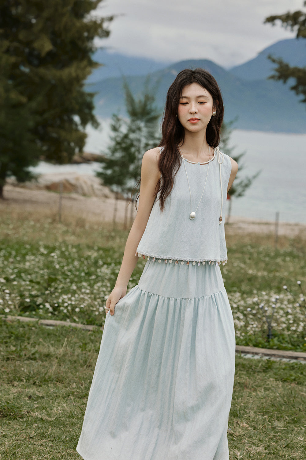 Blouse and Skirt Set