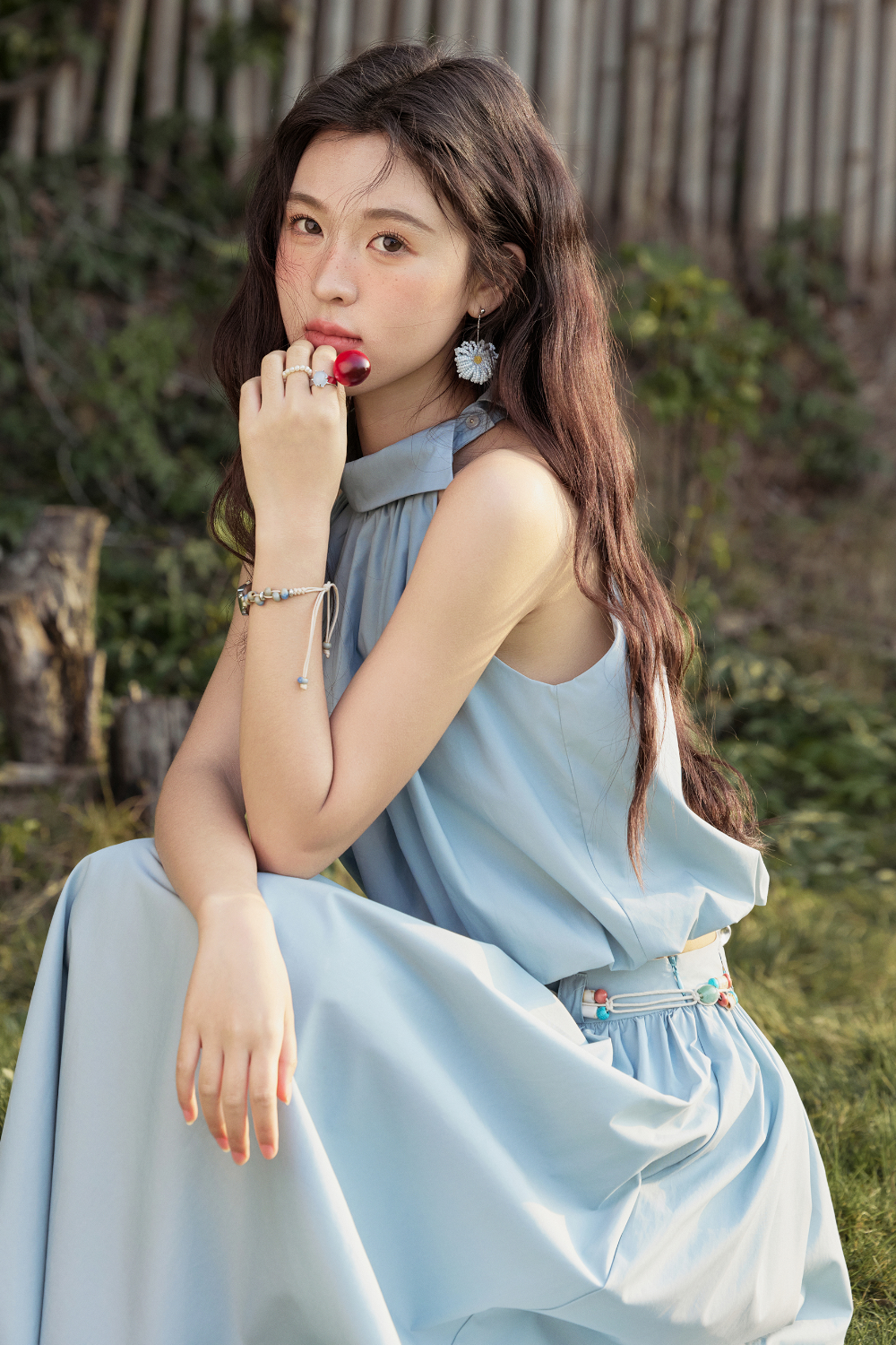 Halter Blouse and Skirt Set