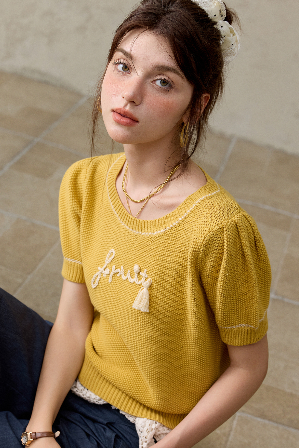 Knit T-shirt for Women