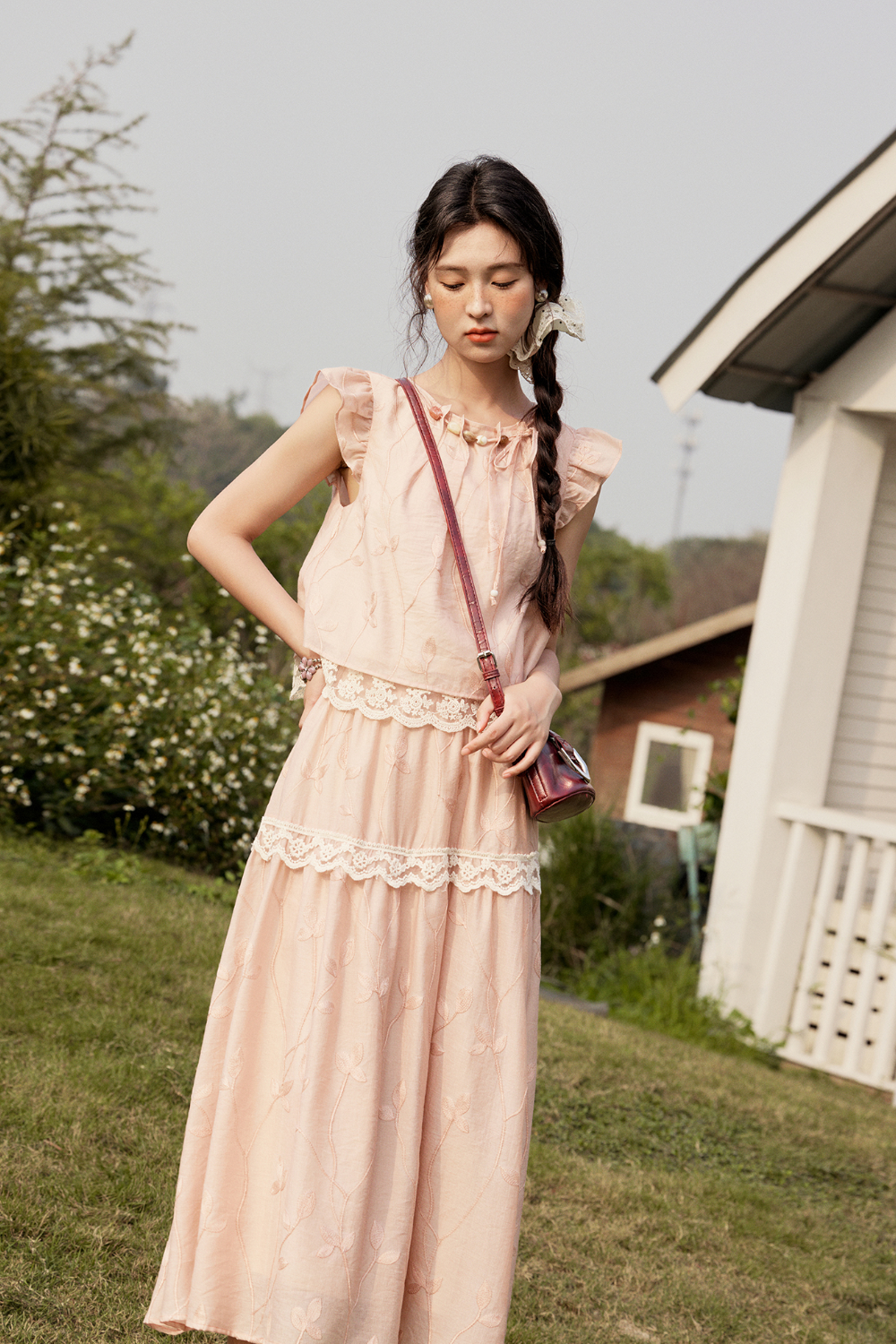 Blouse and Skirt Set