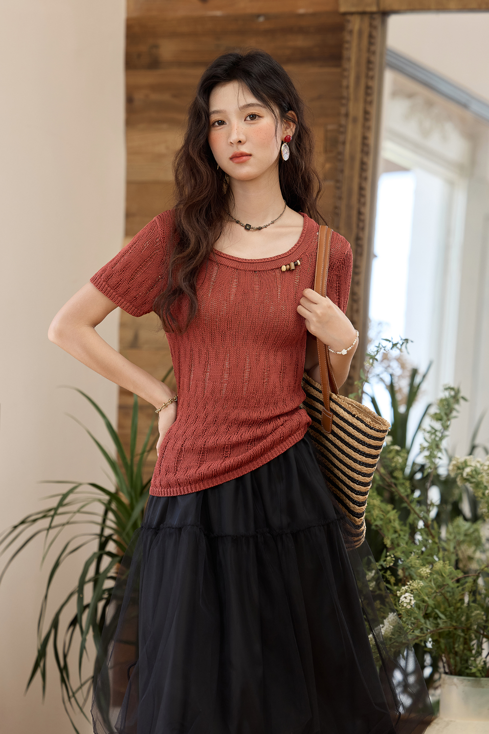 Knit T-shirt for Women