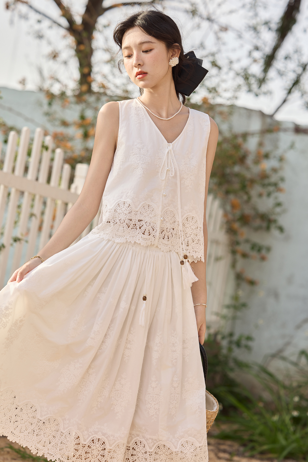 Blouse and Skirt Set
