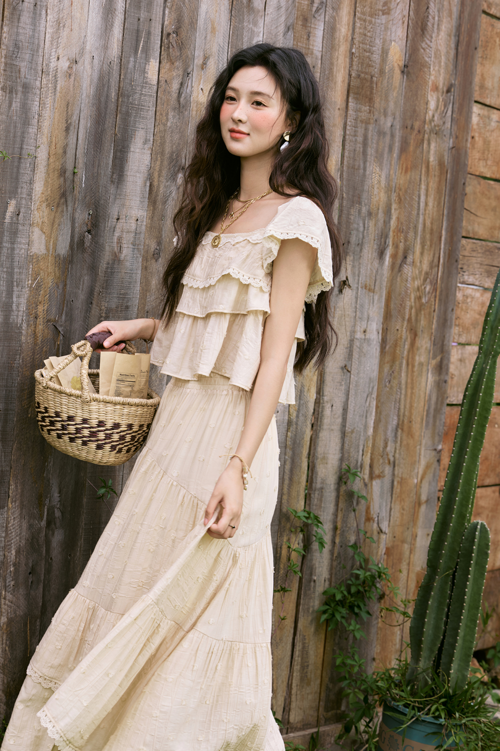 Blouse and Skirt Set