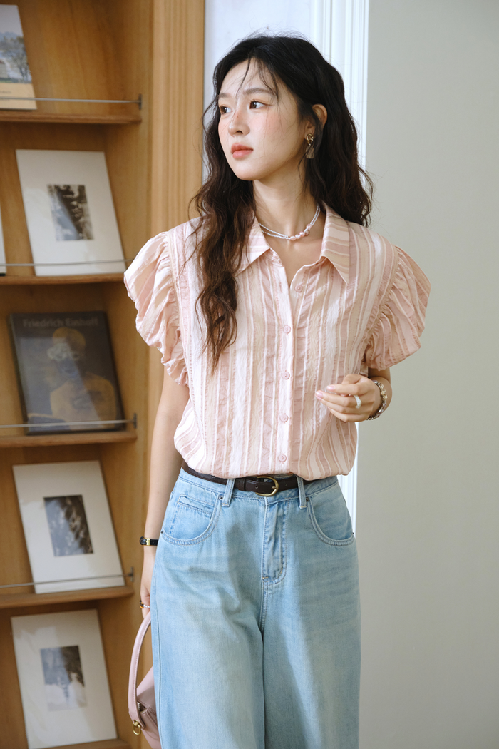 Puff Sleeve Blouse for Women