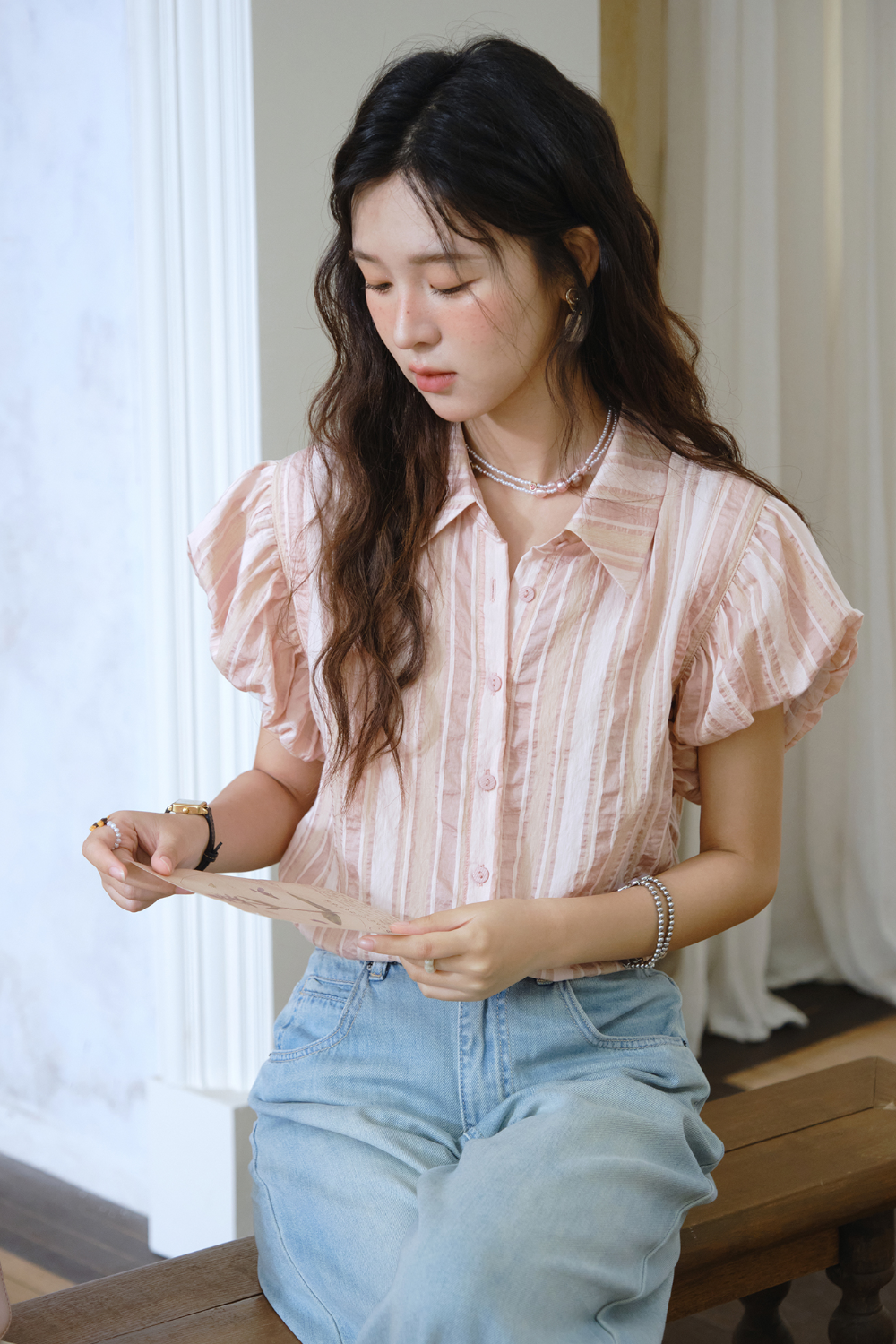 Puff Sleeve Blouse for Women