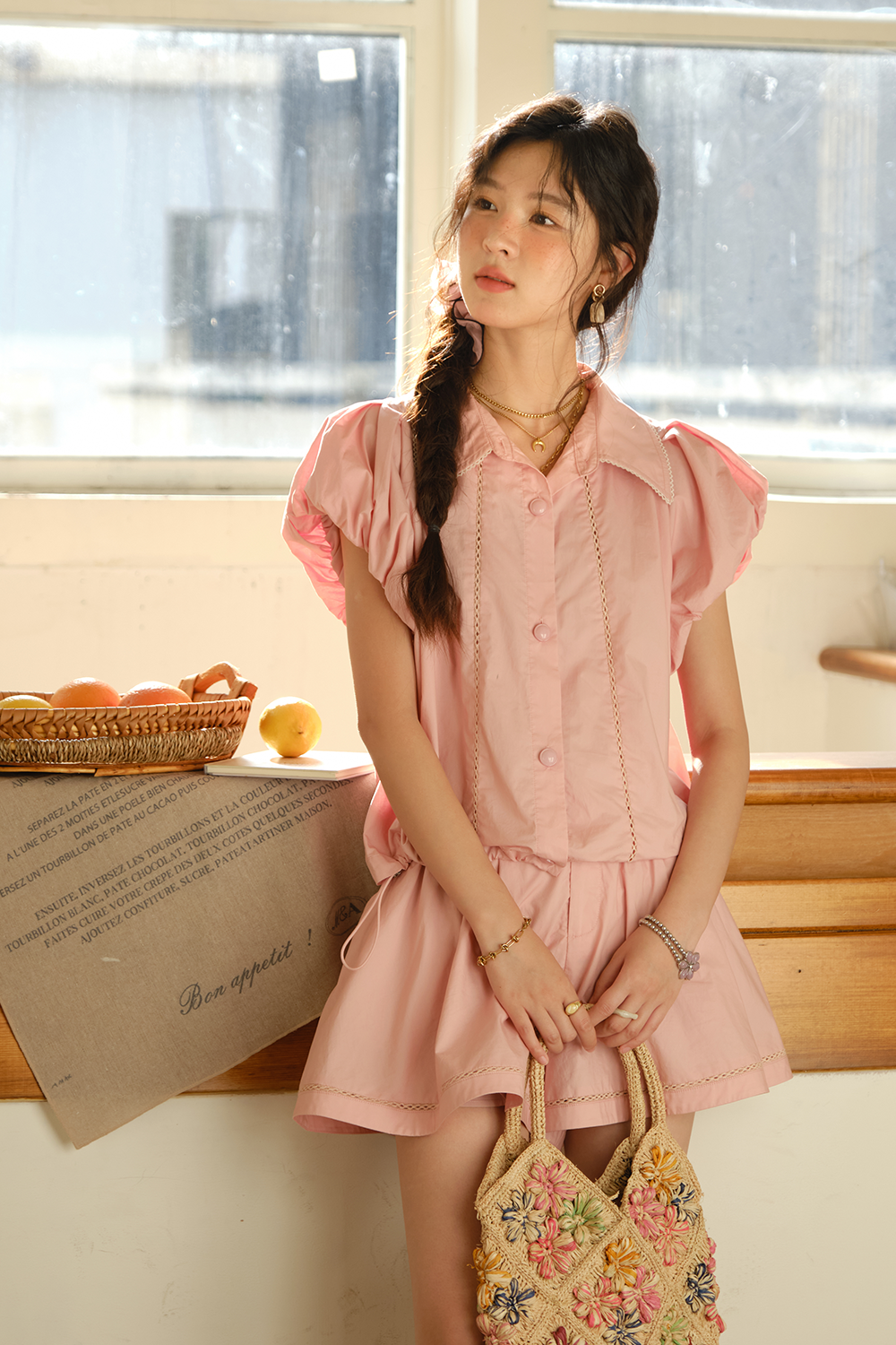 Blouse and Shorts Set