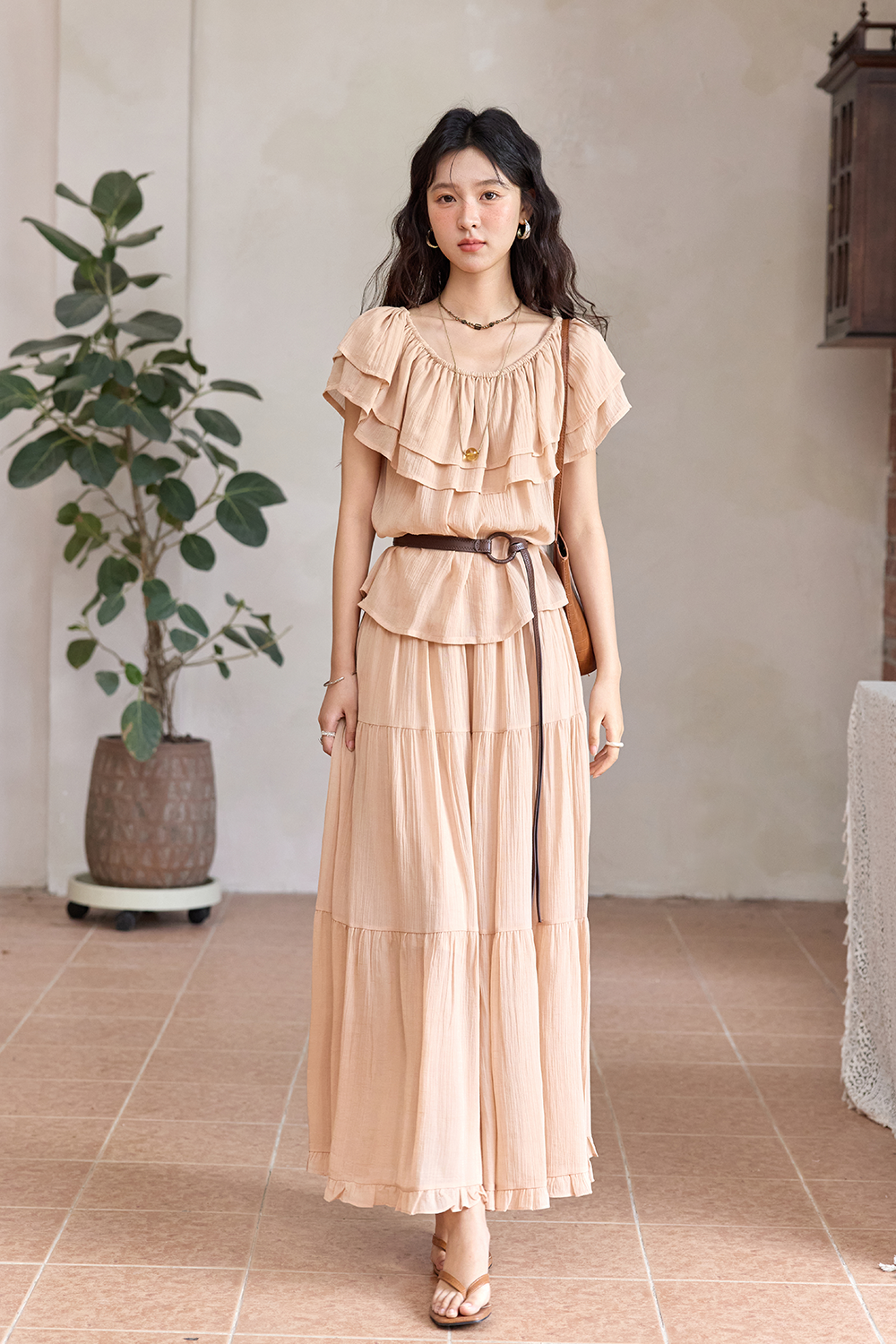 Blouse and Skirt Set