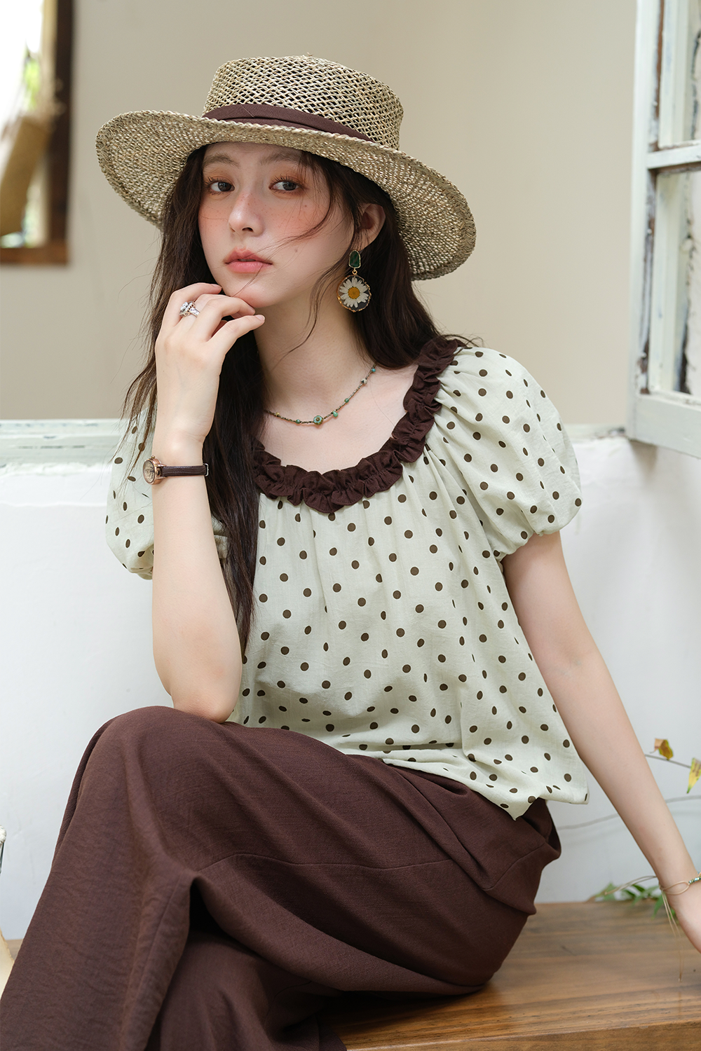 Blouse and Pant Set