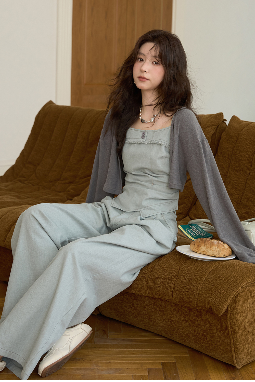 Suspender Set and Cardigan Sold Separately