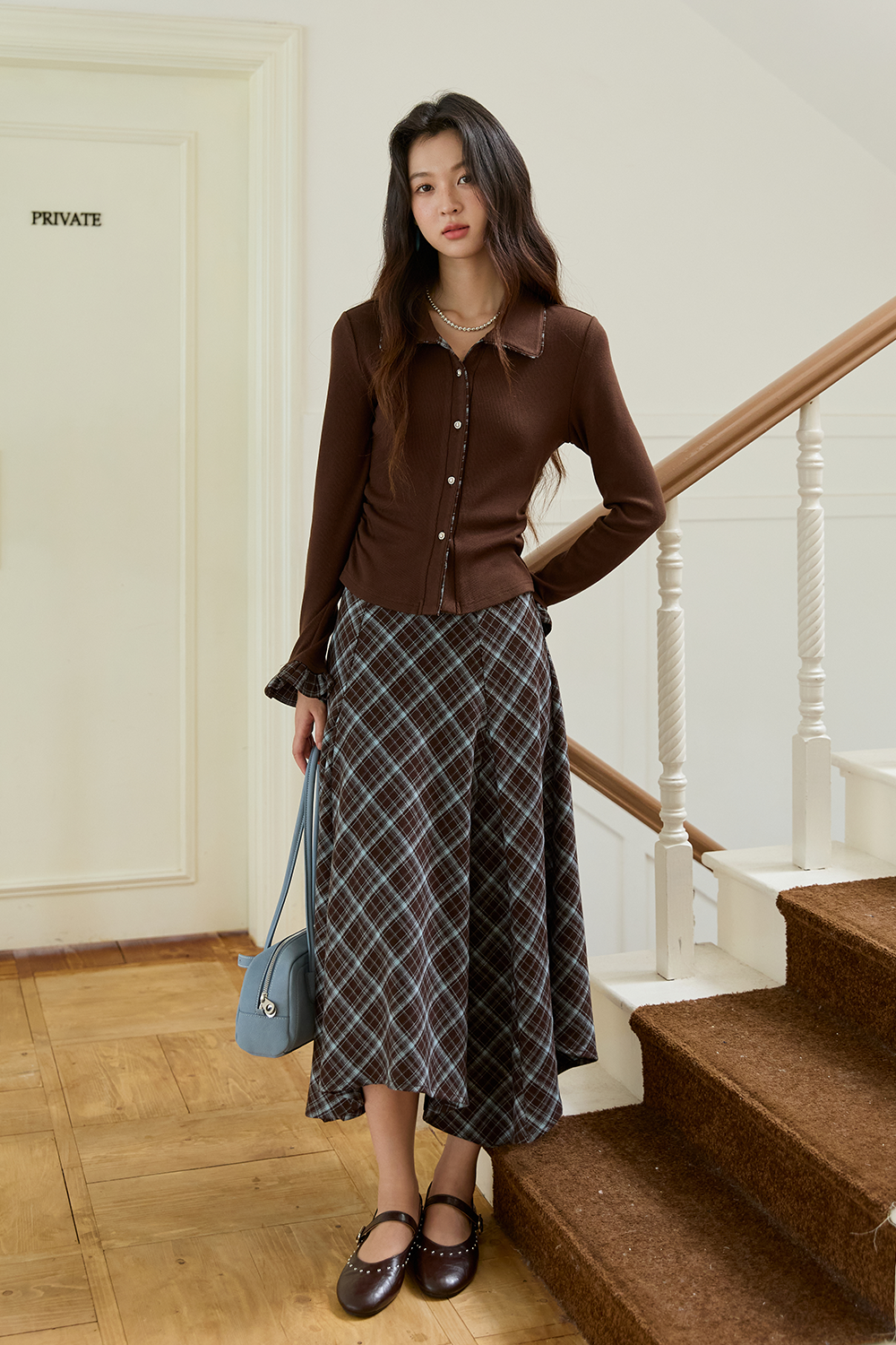Long Sleeves T-shirt and Skirt Set