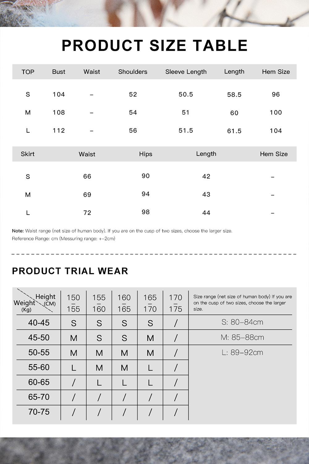 Knit Shirt and Skirt Set for Women