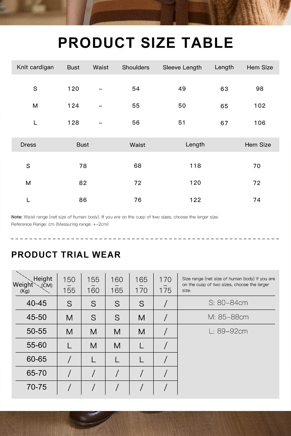 Dress and Cardigan Set Sold separately