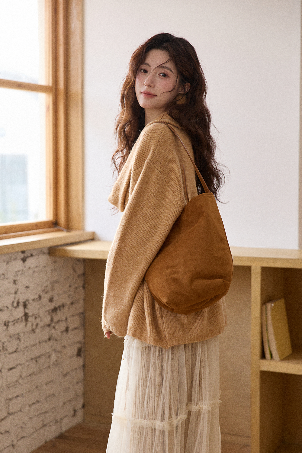 Knit Shirt+Camisole+Belt for Women