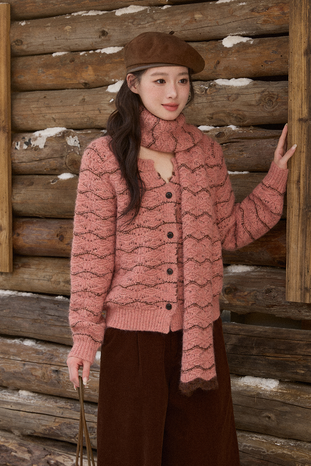 Knit Shirt+Scarf Sold separately