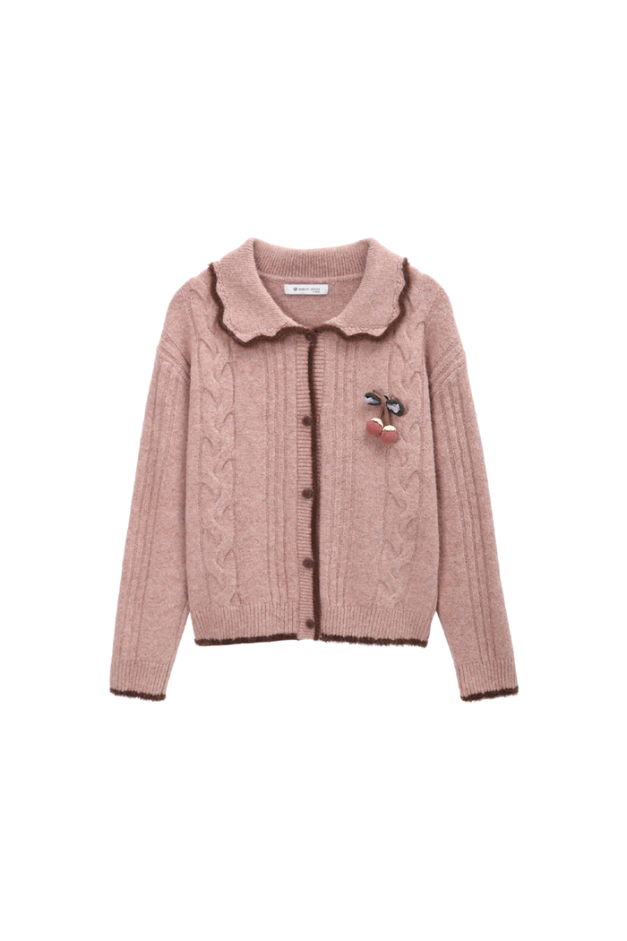 Knit Shirt+Brooch for Women