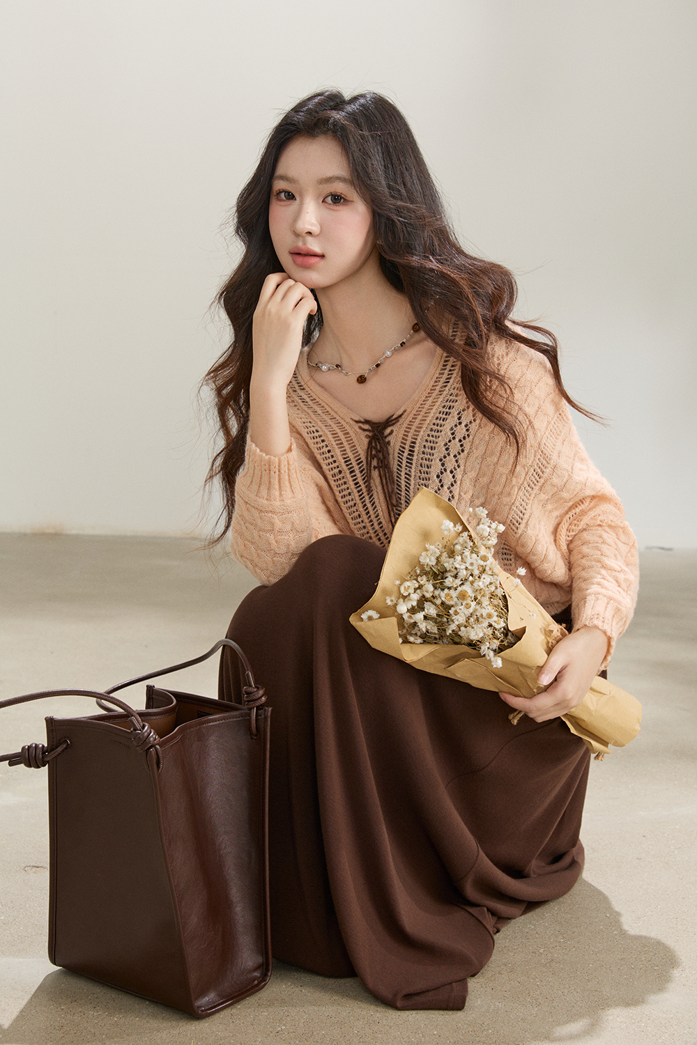 Knit Shirt and Skirt Set Sold Separately