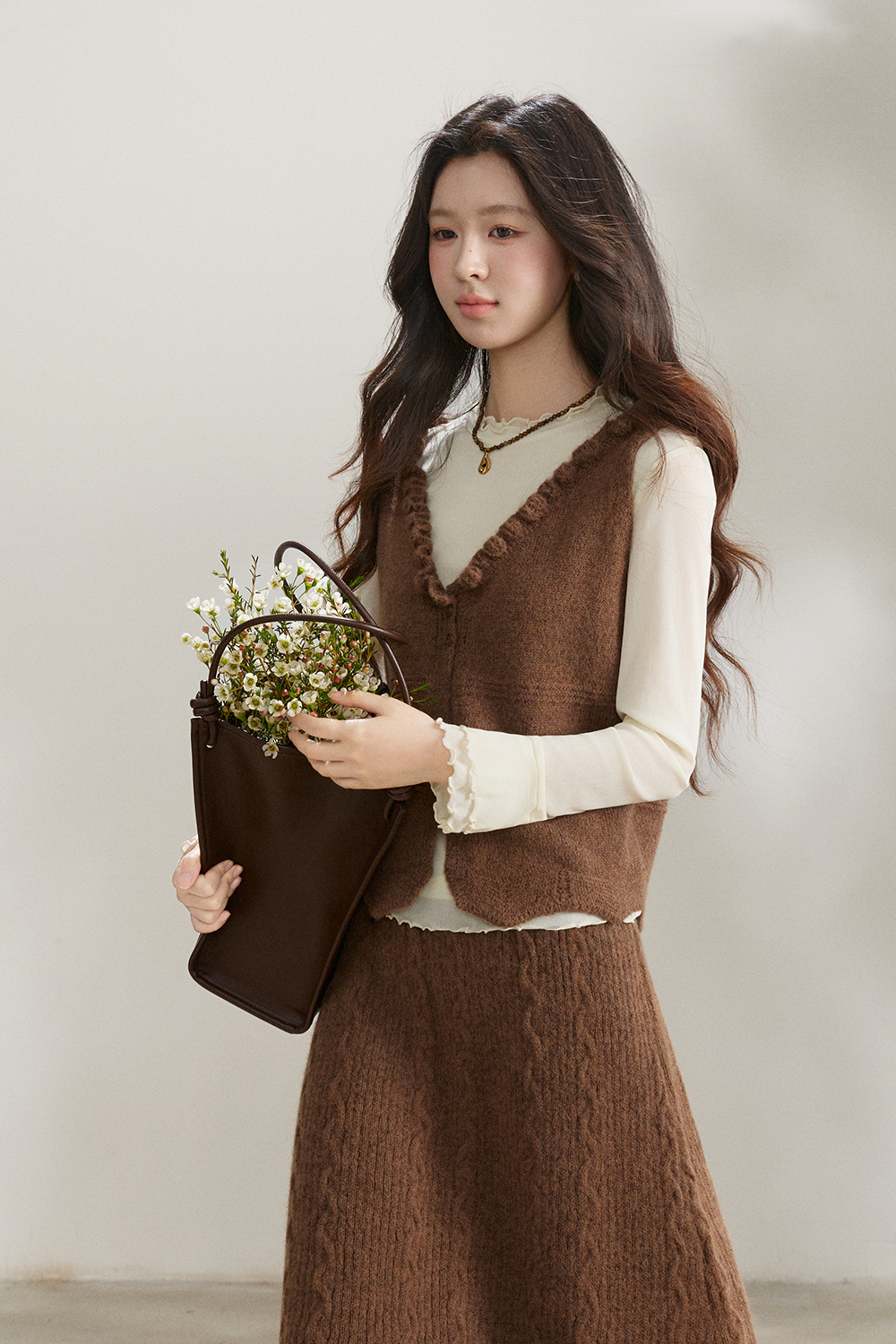 Vest and Skirt Set