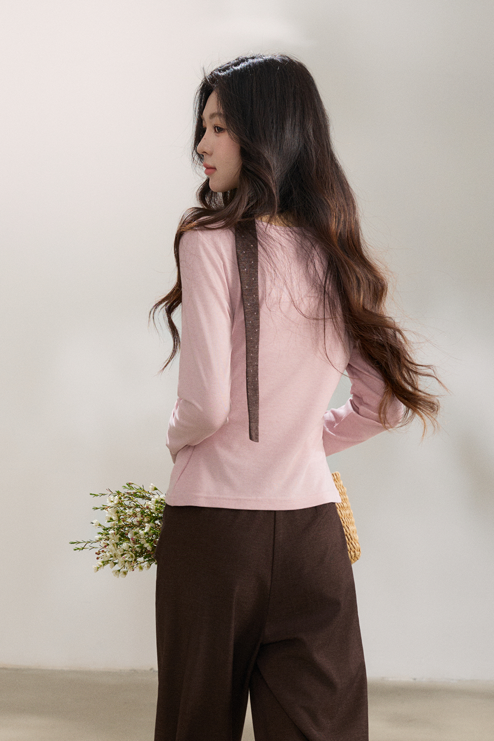 Knit Shirt+Tie for Women