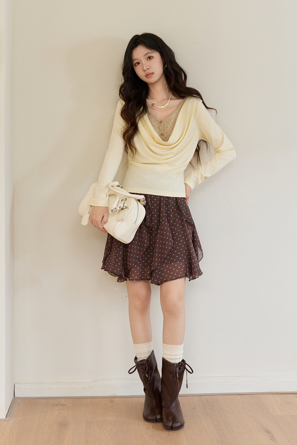 Knit Shirt+Tie for Women