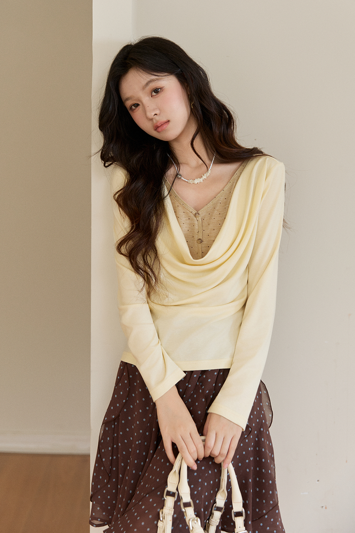 Knit Shirt+Tie for Women