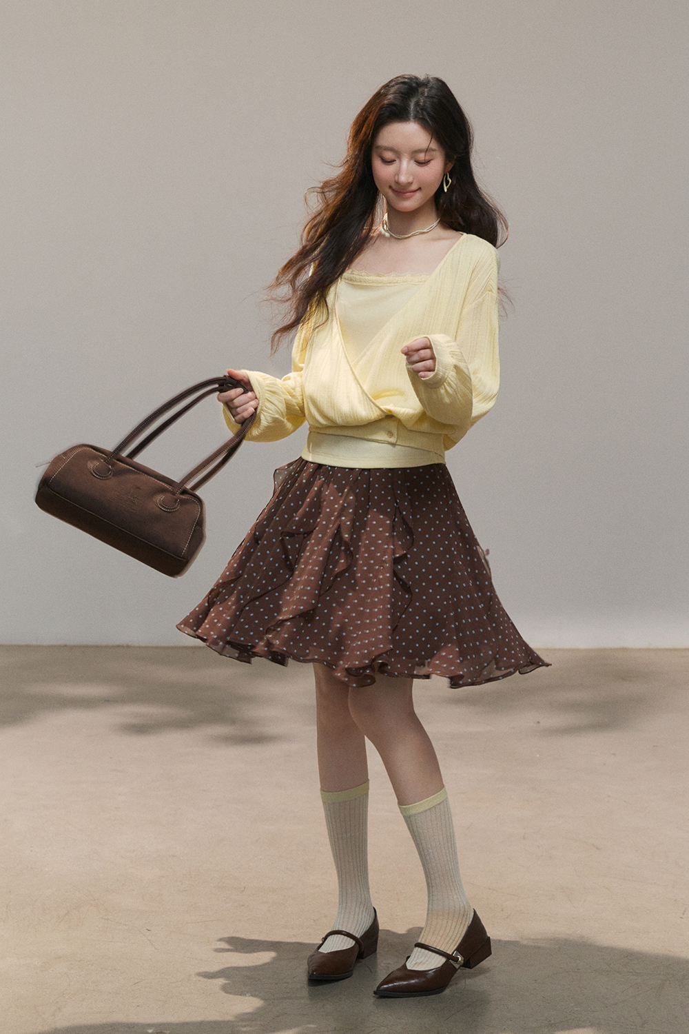 Knit Shirt+Camisole for Women