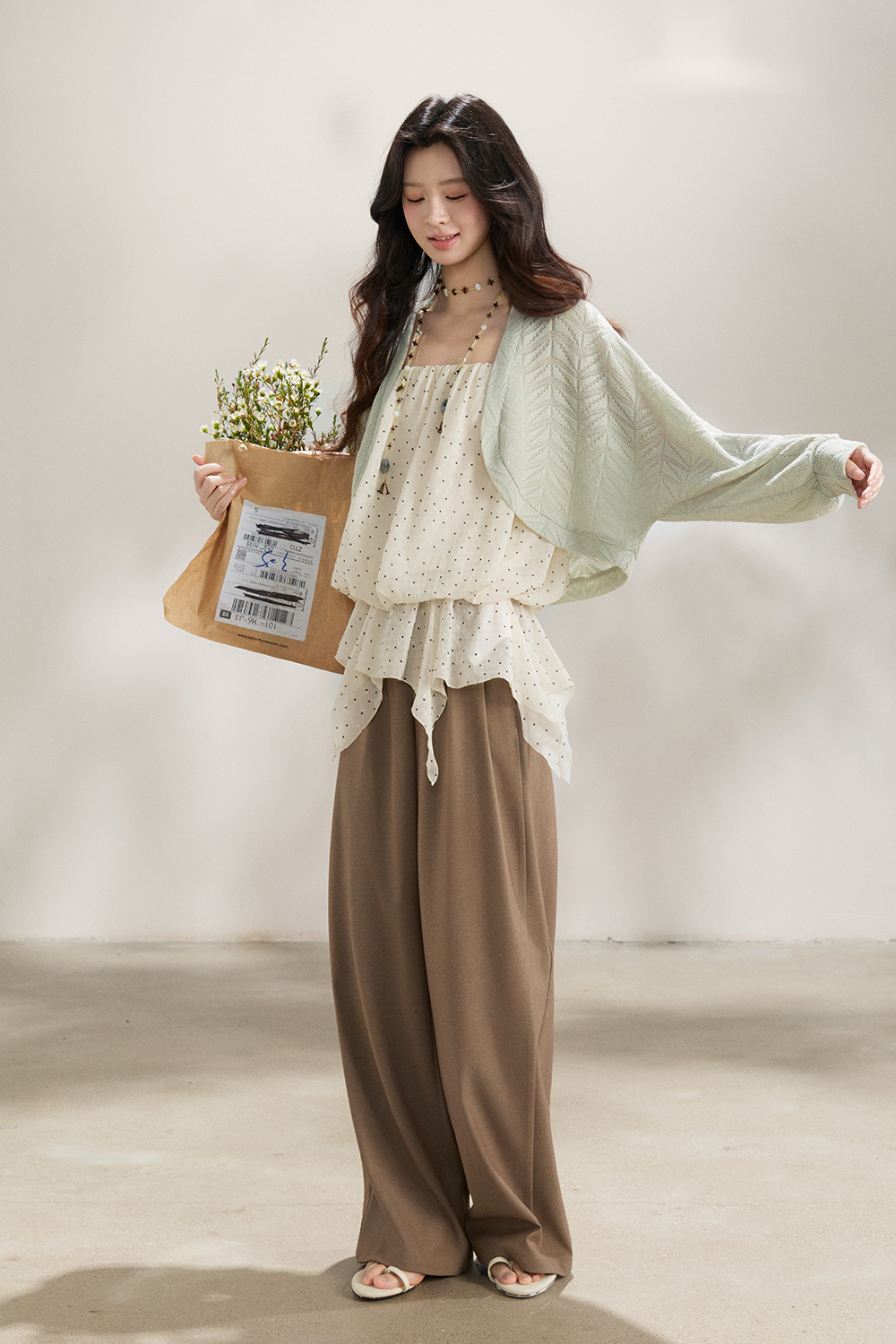 Knit Shirt and Camisole Sold Separately