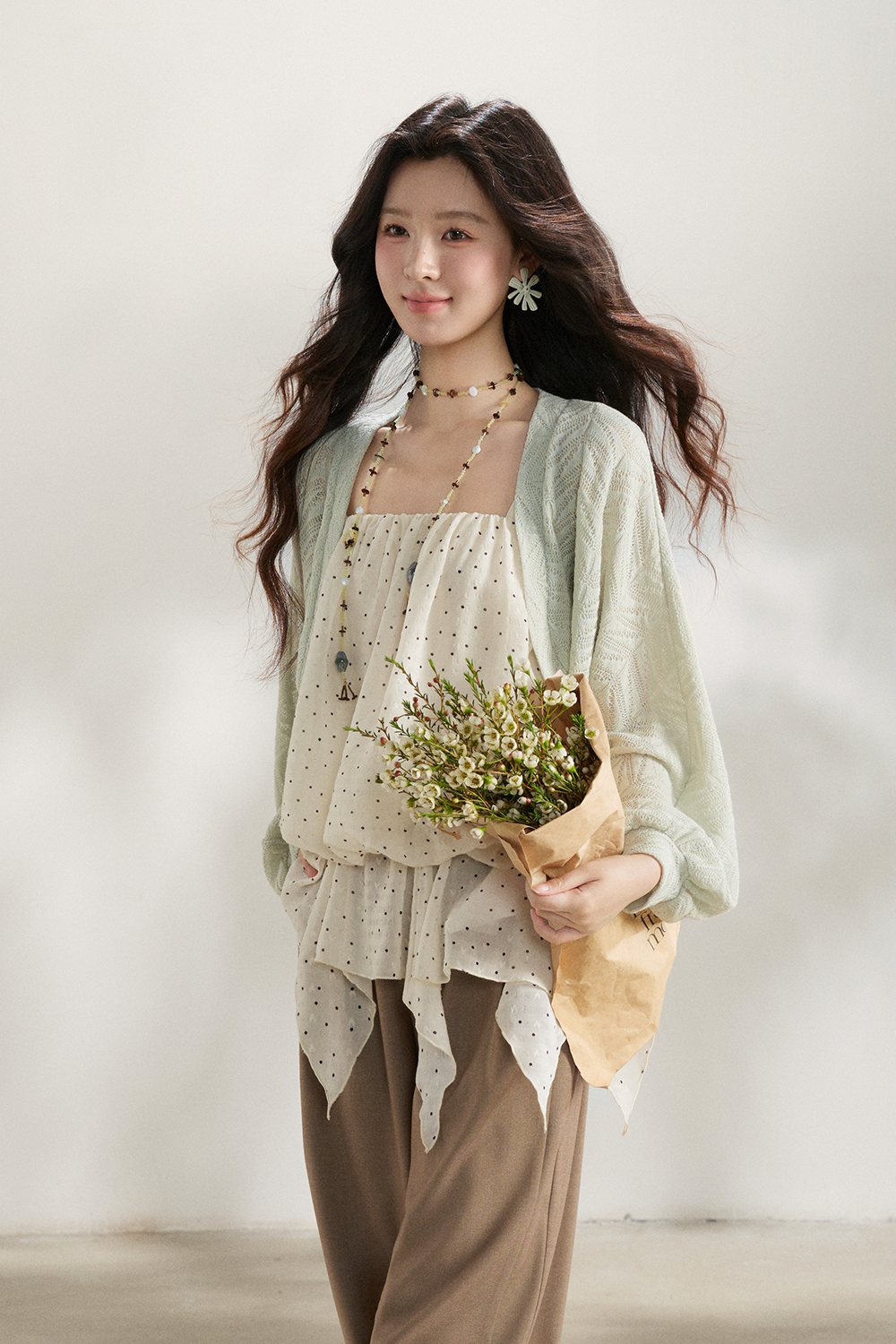 Knit Shirt and Camisole Sold Separately