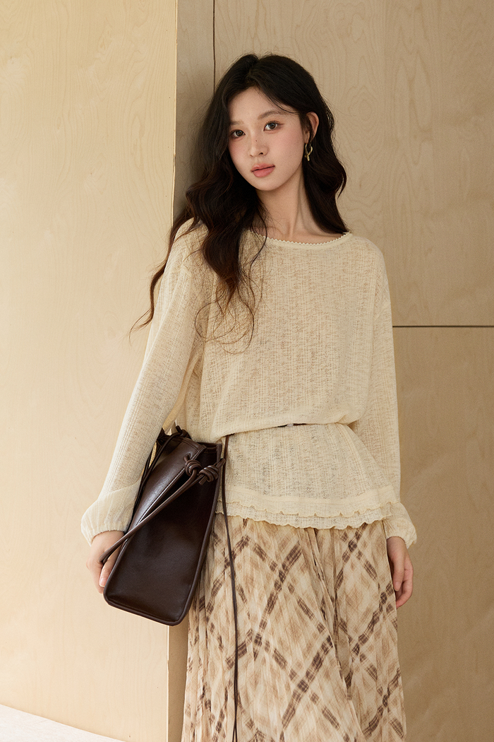 Knit Shirt+Belt for Women