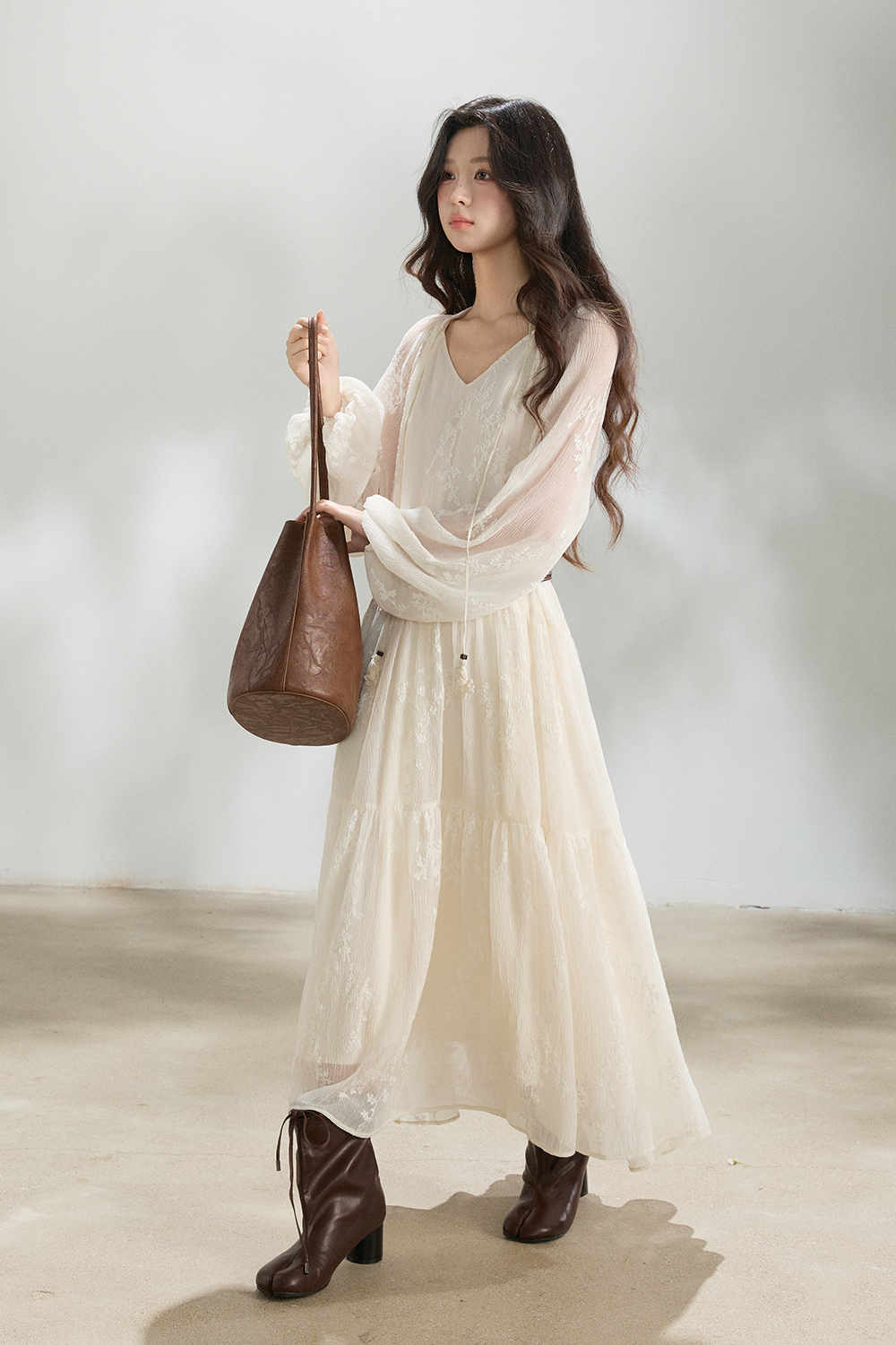 Maxi Dress+Belt for Women