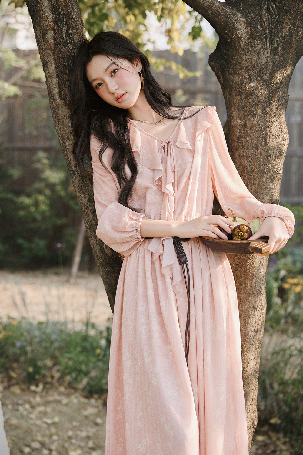 Maxi Dress+Belt for Women