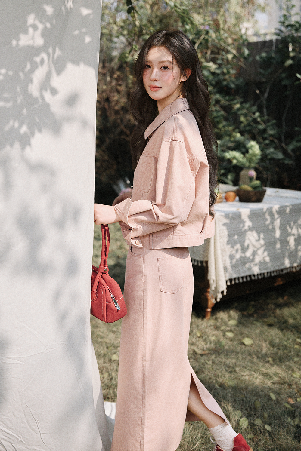 Camisole + Coat + Skirt Sold Separately