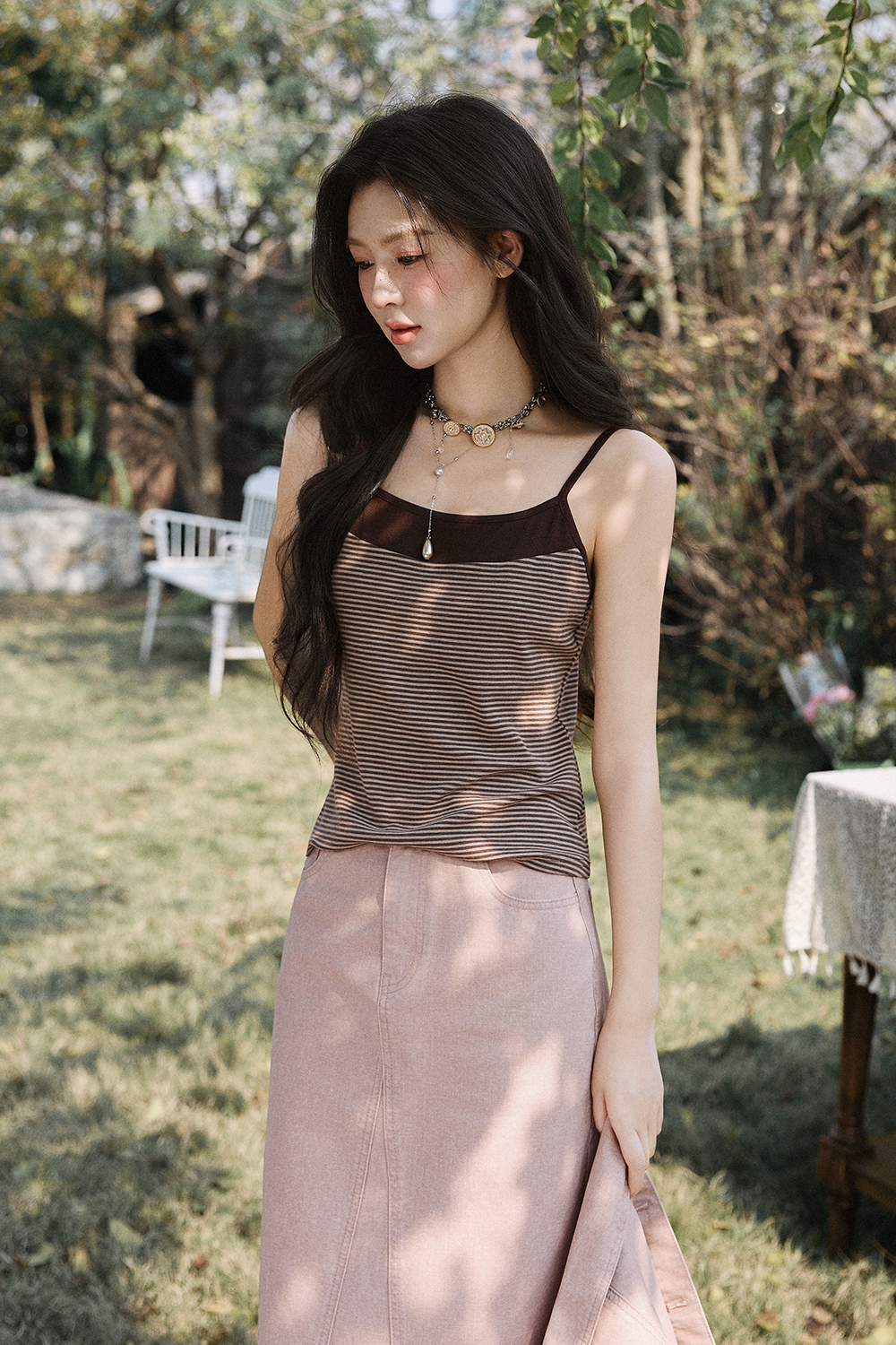 Camisole + Coat + Skirt Sold Separately