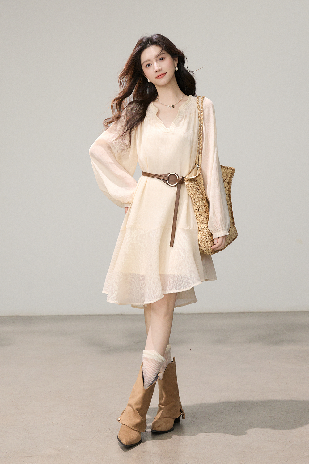 A-line Midi Dress for Women