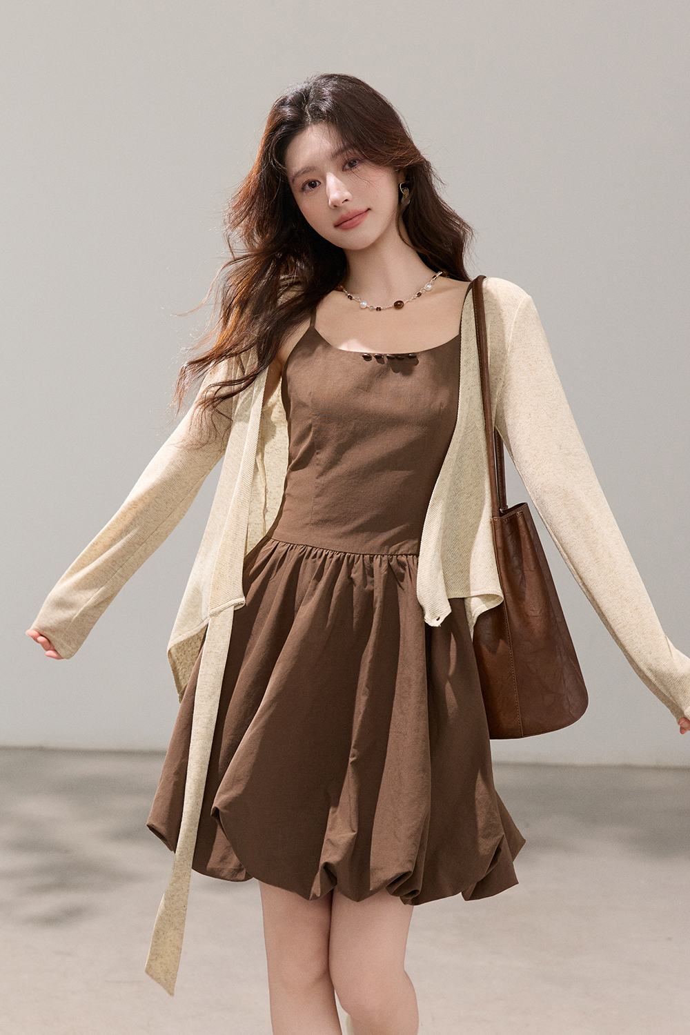 Dress and Cardigan Set