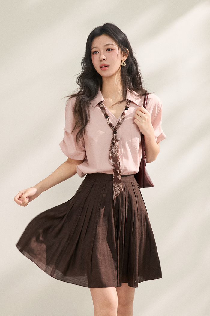 Shirts+Silk Scarf for Women