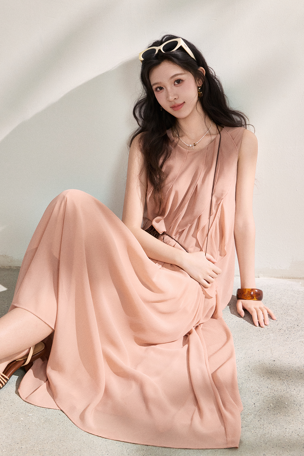 Blouse and Skirt Set for Women+Bag