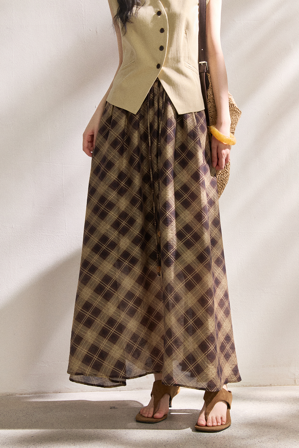 Vest and Skirt Set