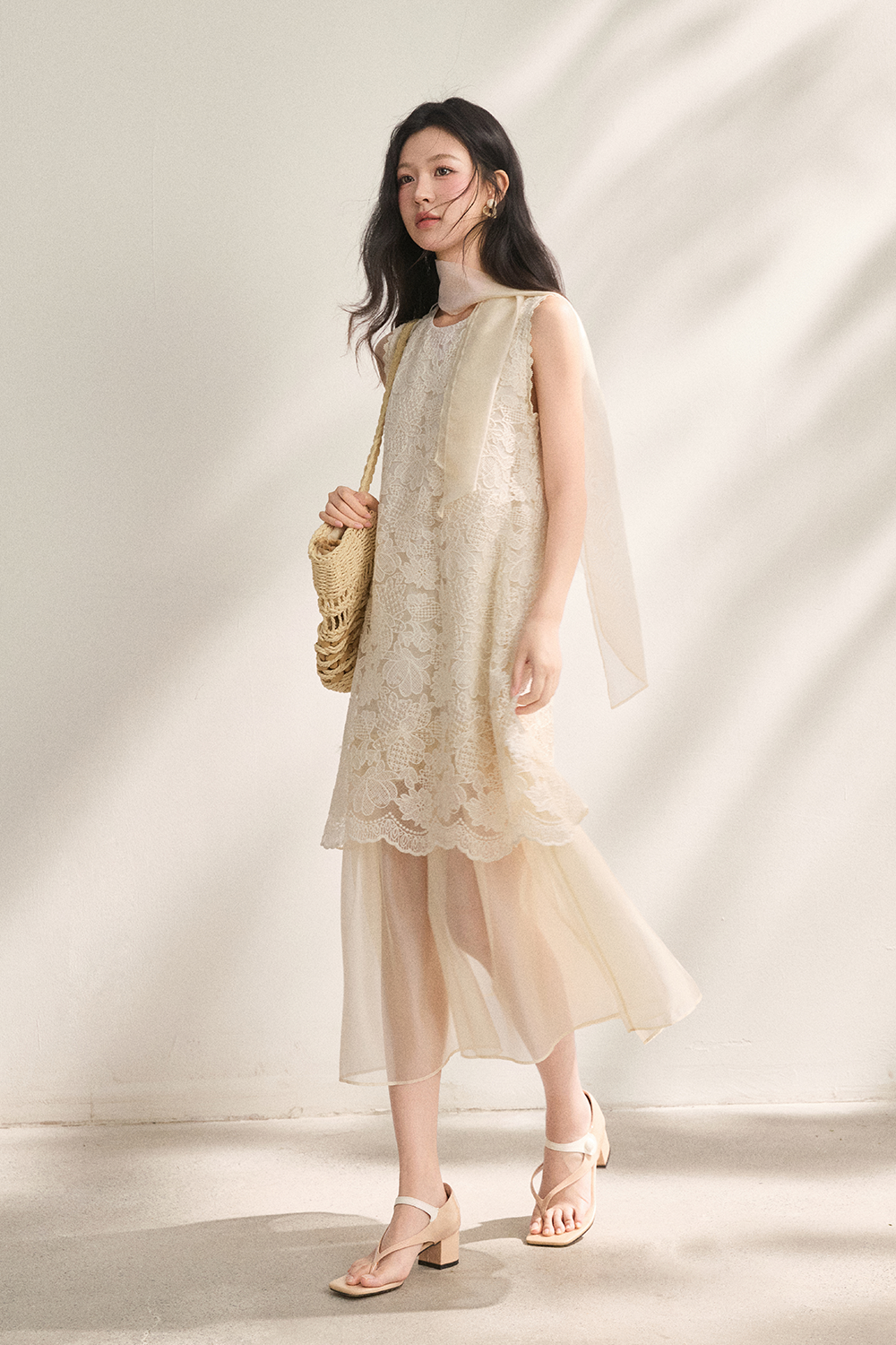 Maxi Dress+Ribbon for Women
