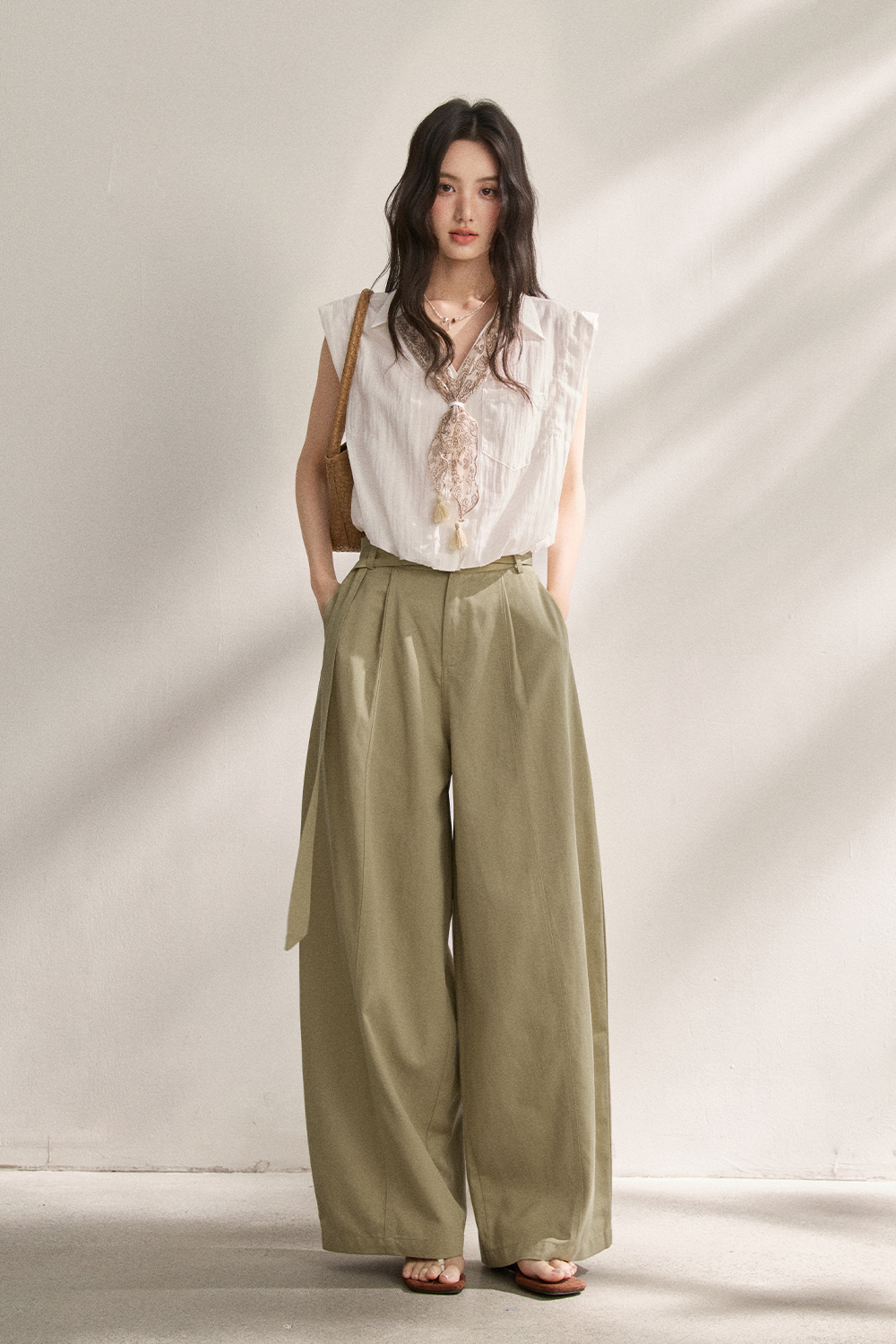 Shirts+Silk Scarf for Women