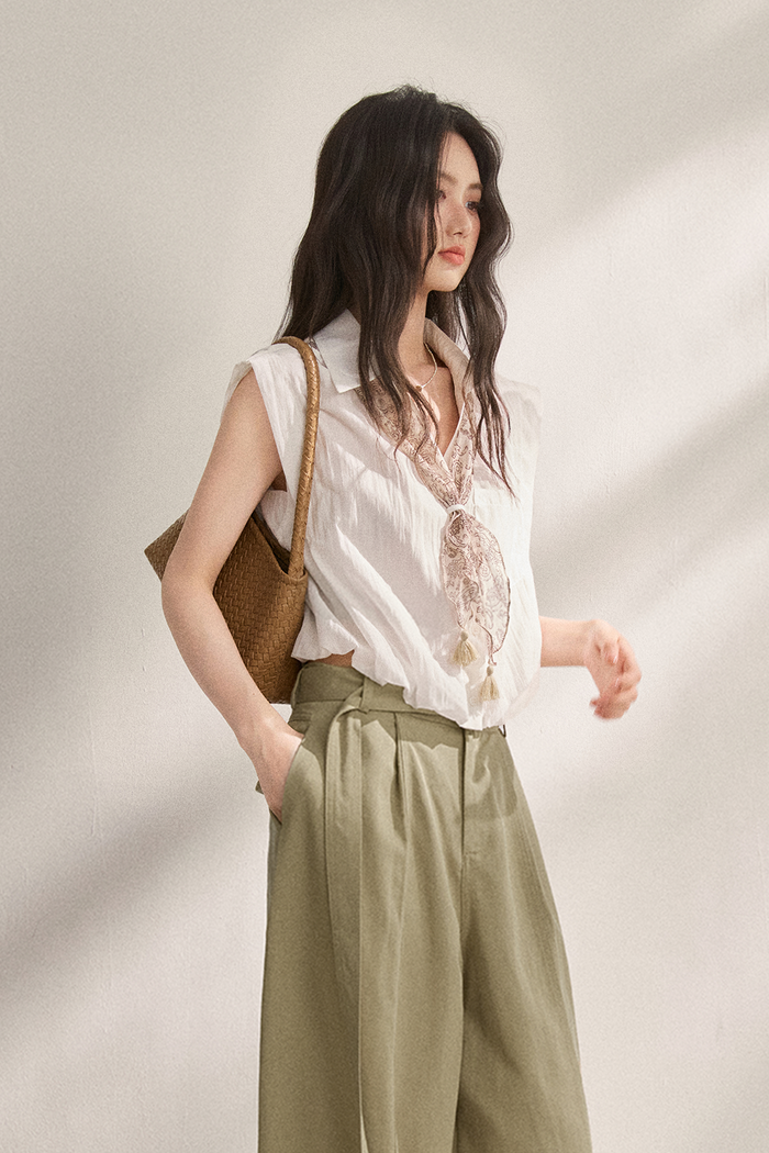 Shirts+Silk Scarf for Women