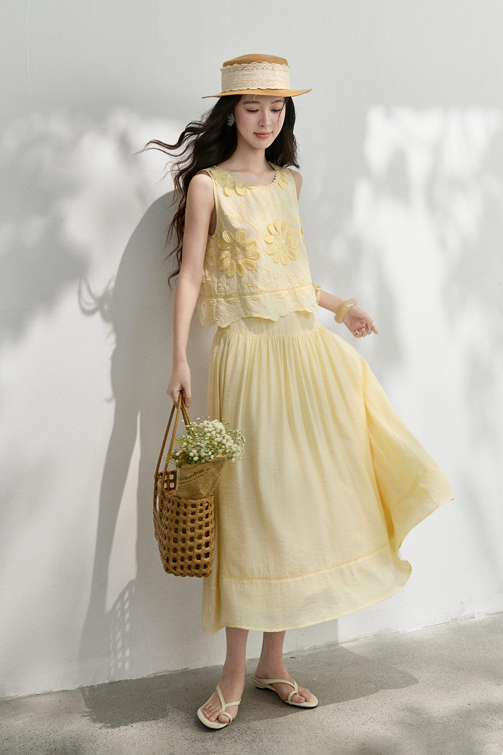 Blouse and Skirt Set