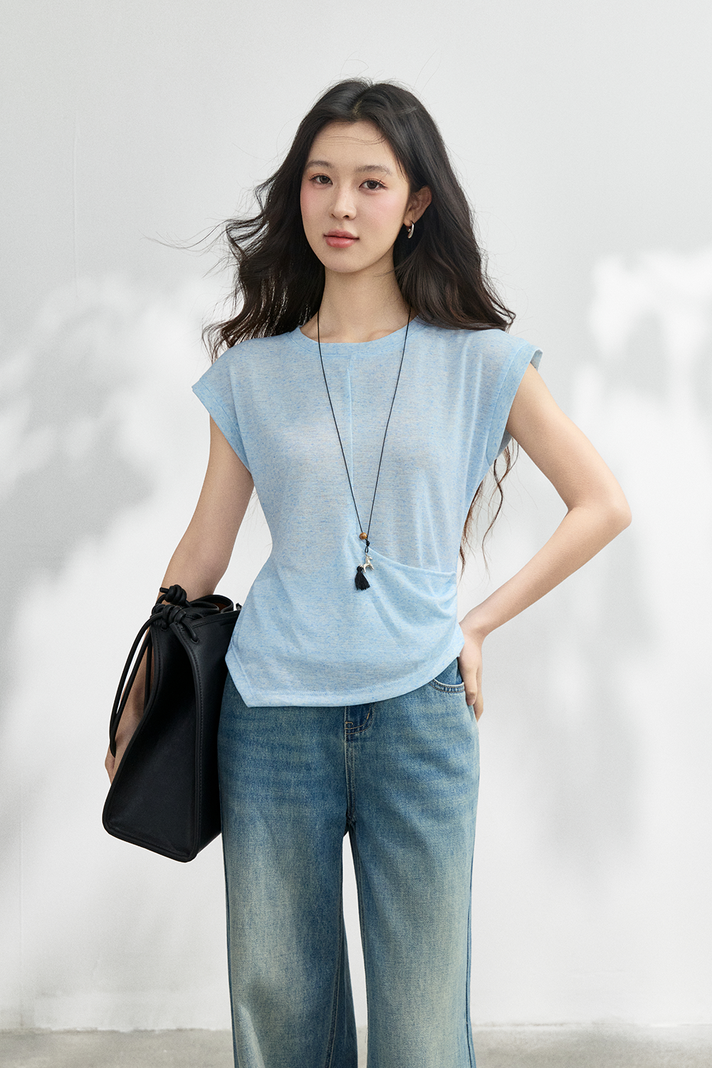 T-shirt+Necklace for Women