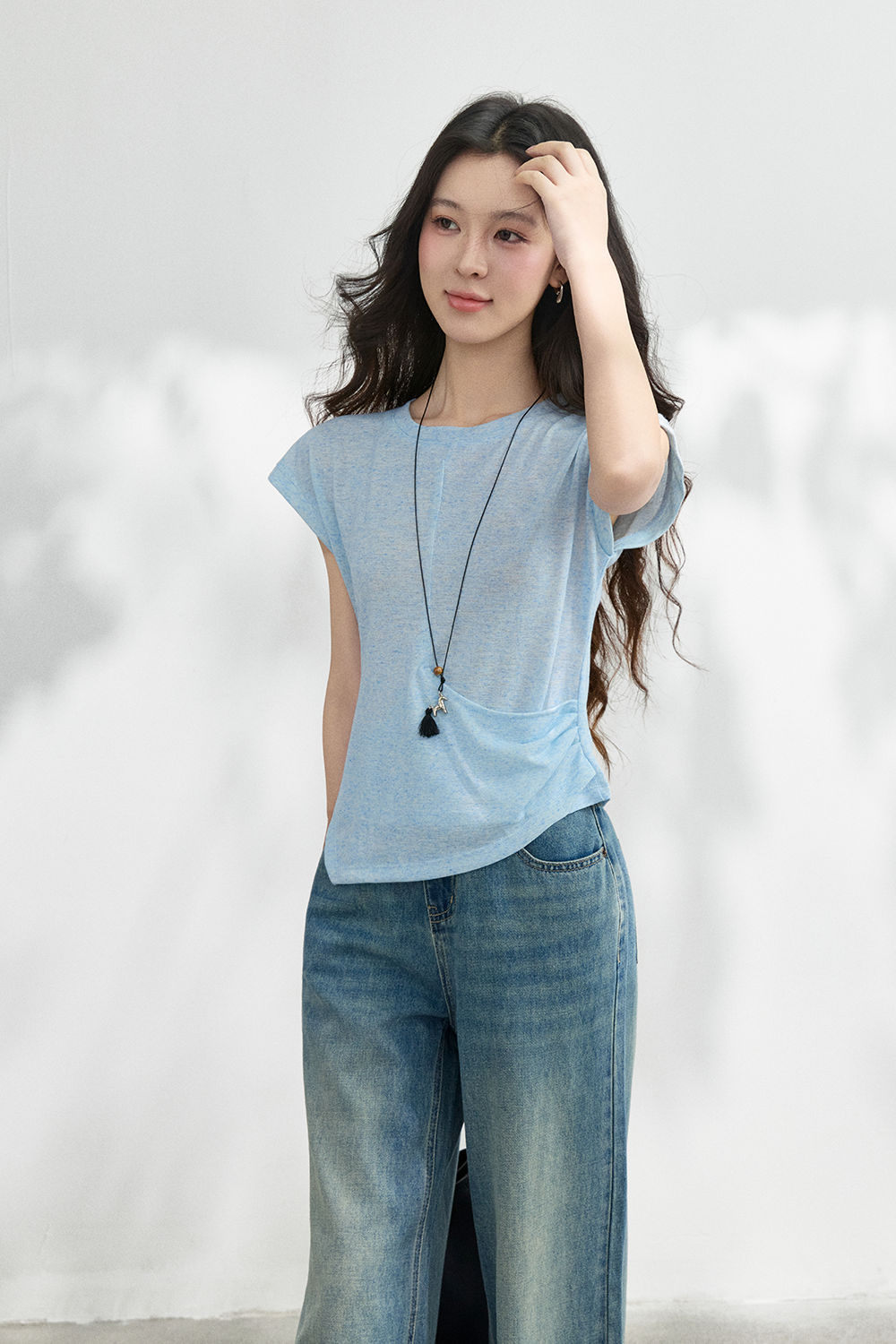 T-shirt+Necklace for Women