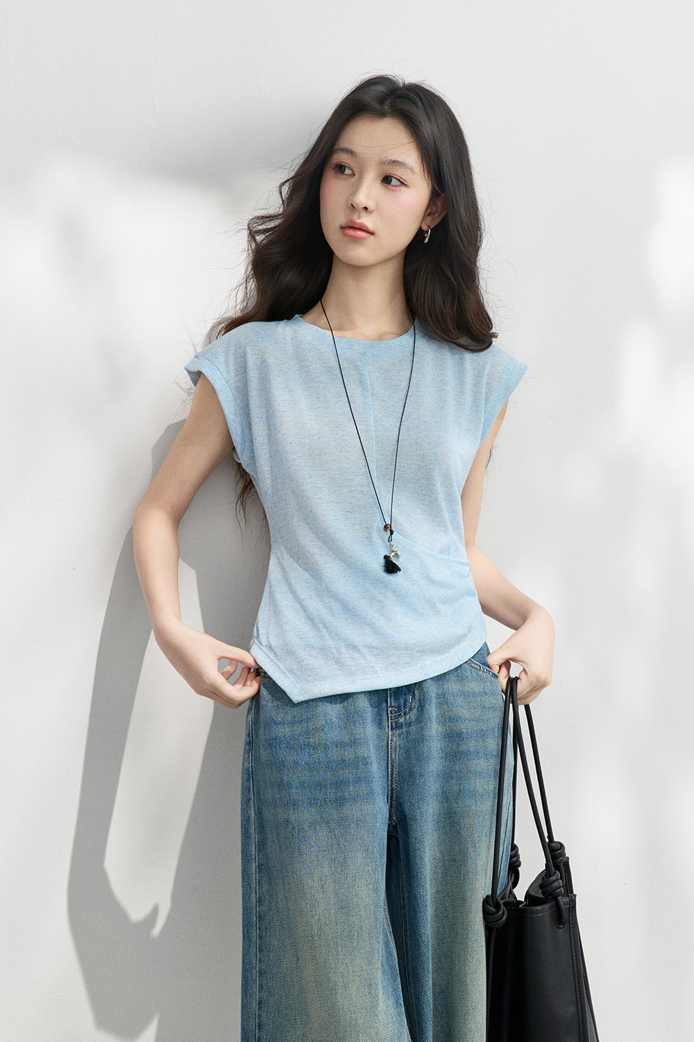 T-shirt+Necklace for Women