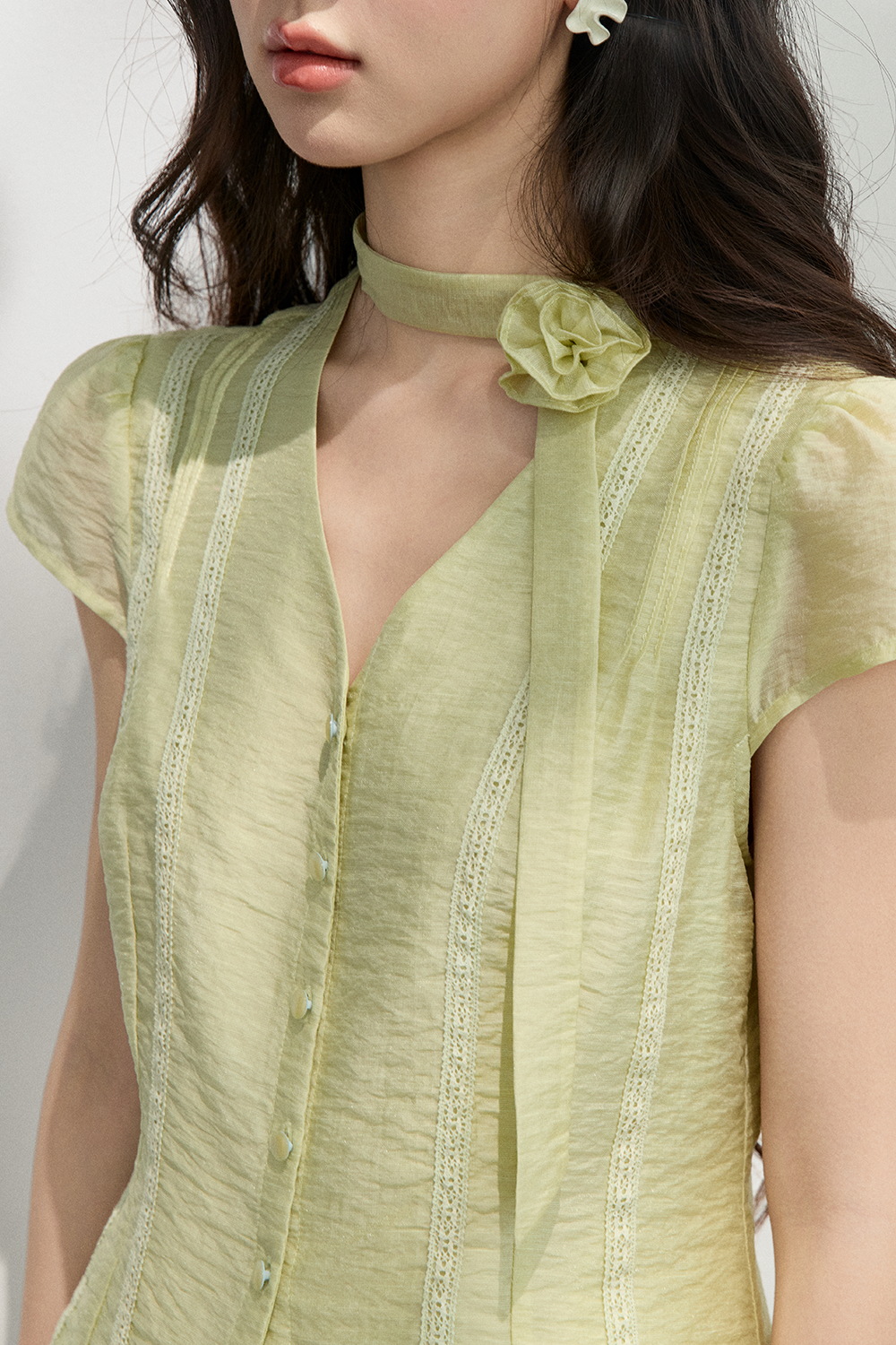 Blouses+Silk Scarf for Women