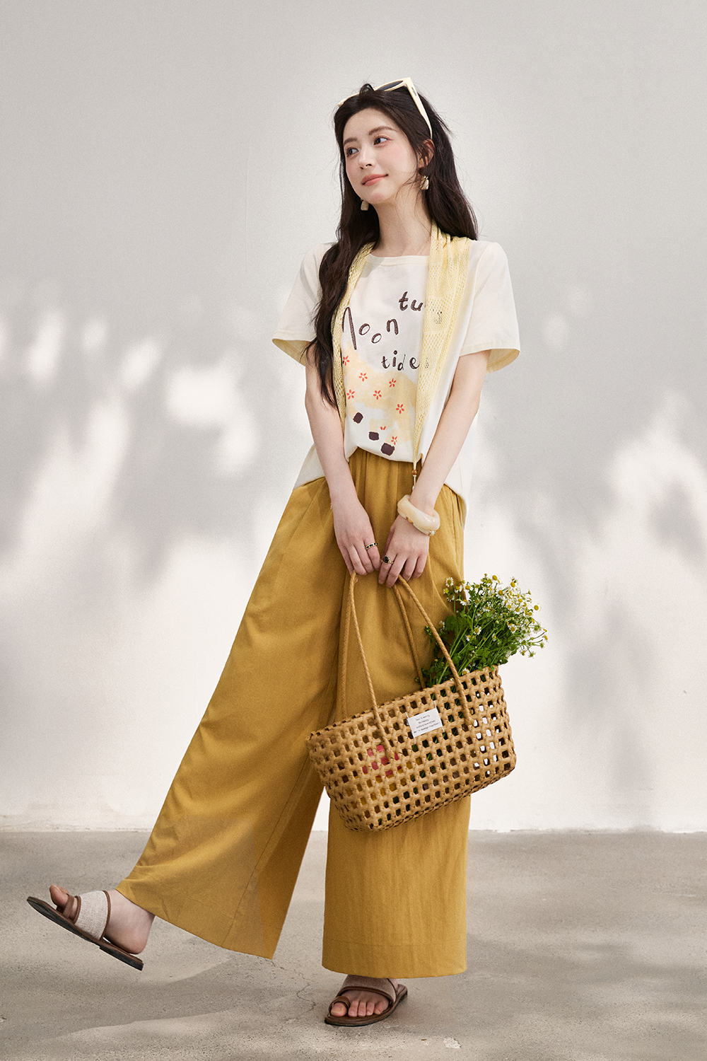 T-shirt+Shawl for Women