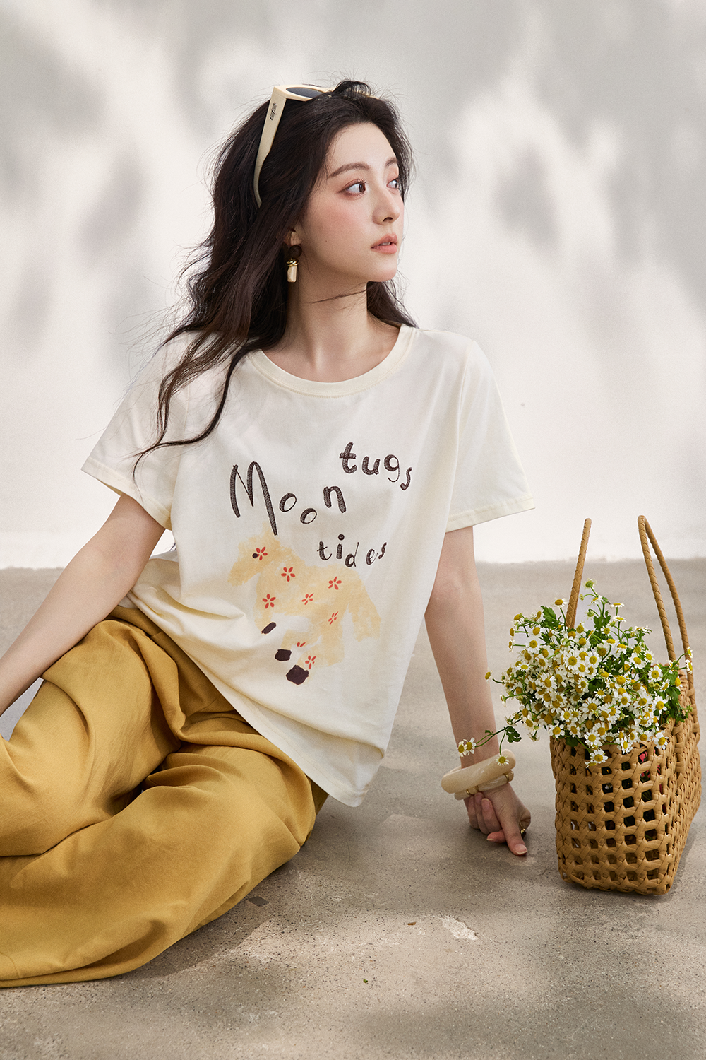 T-shirt+Shawl for Women
