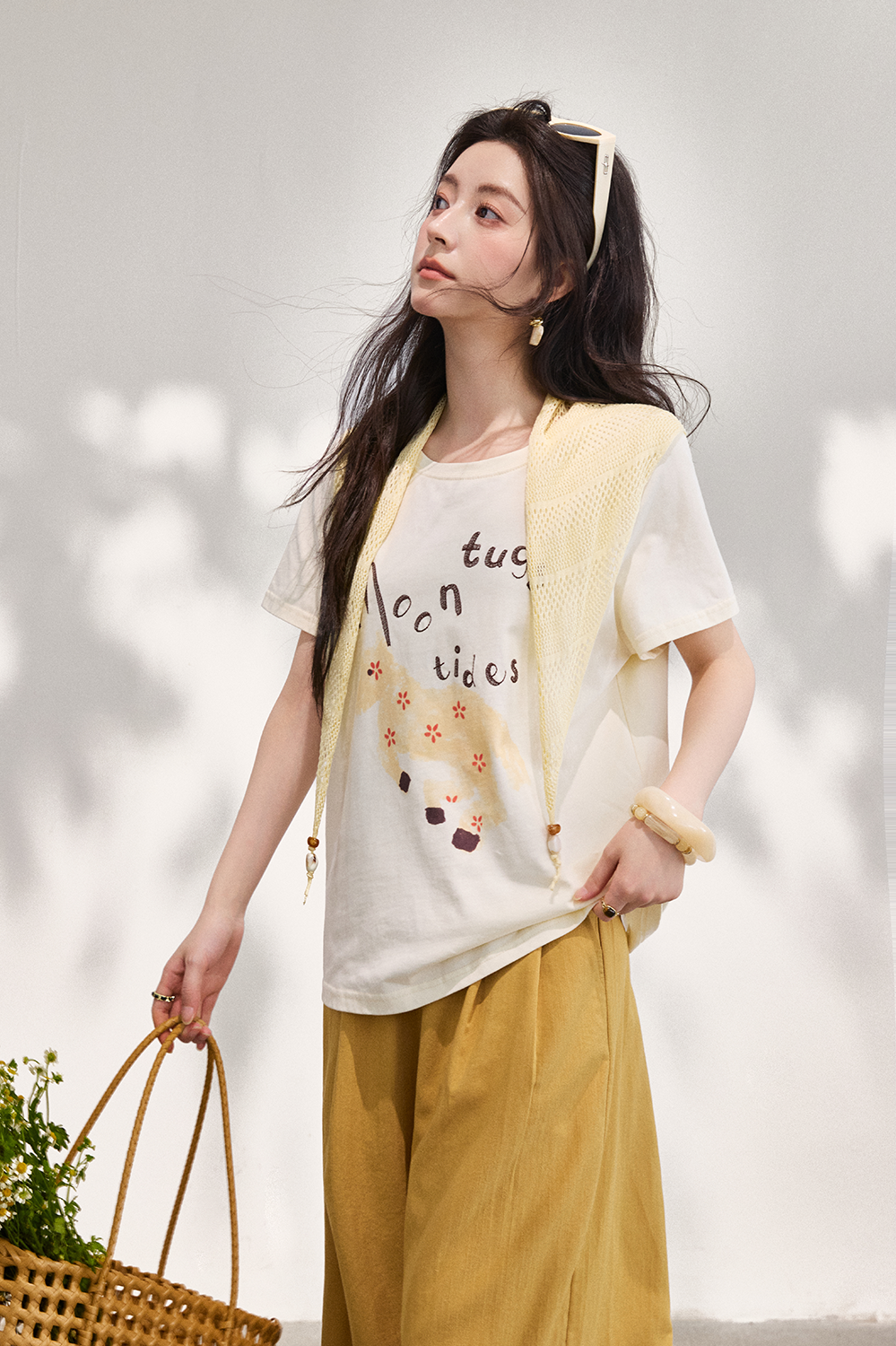 T-shirt+Shawl for Women