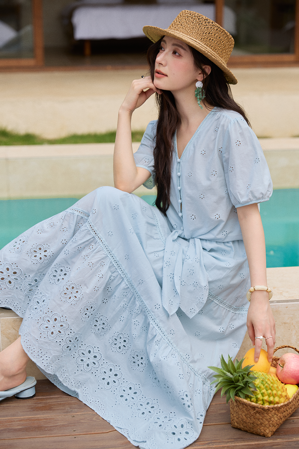 Blouse and Skirt Set